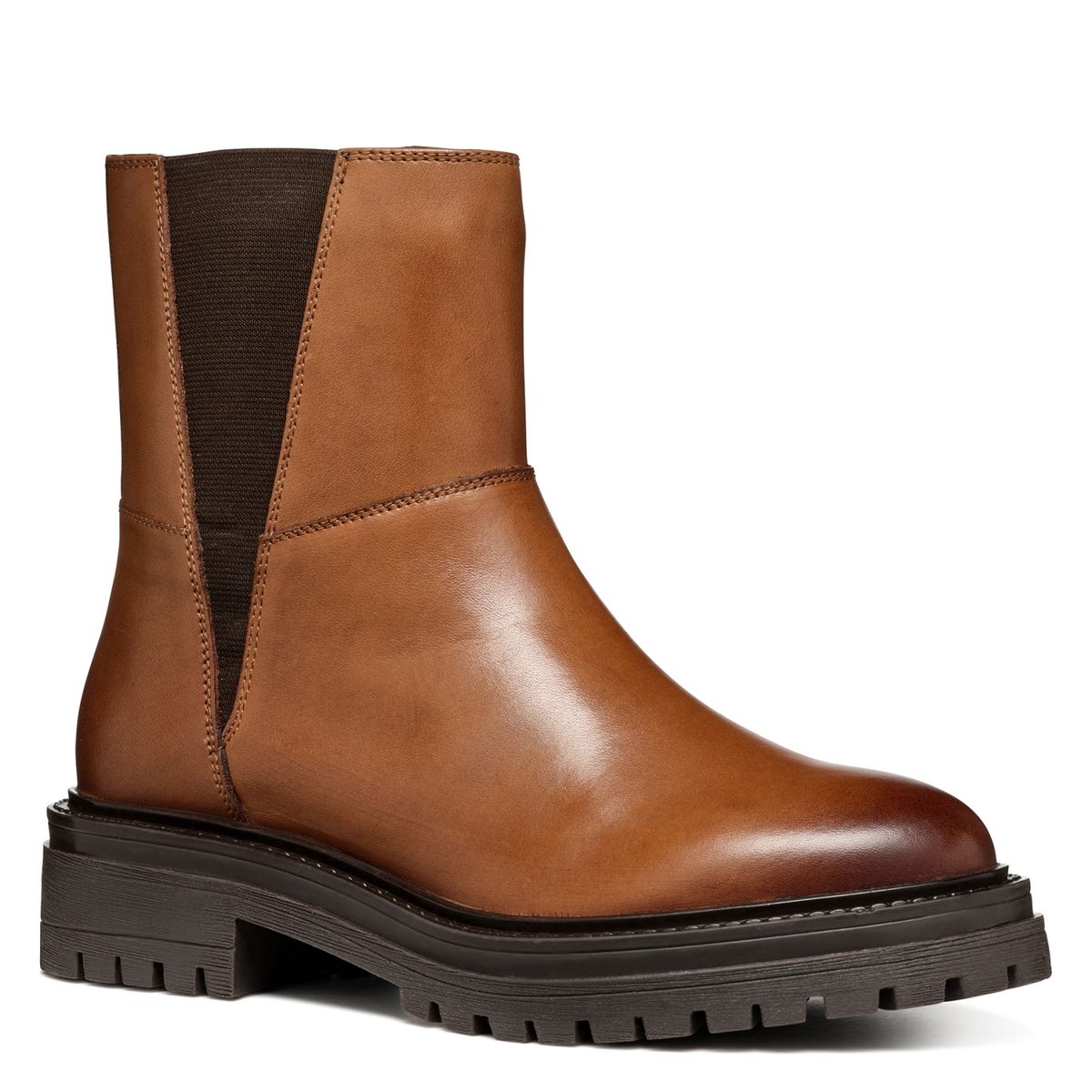 GEOX - Botín Mujer Cuero Café Geox