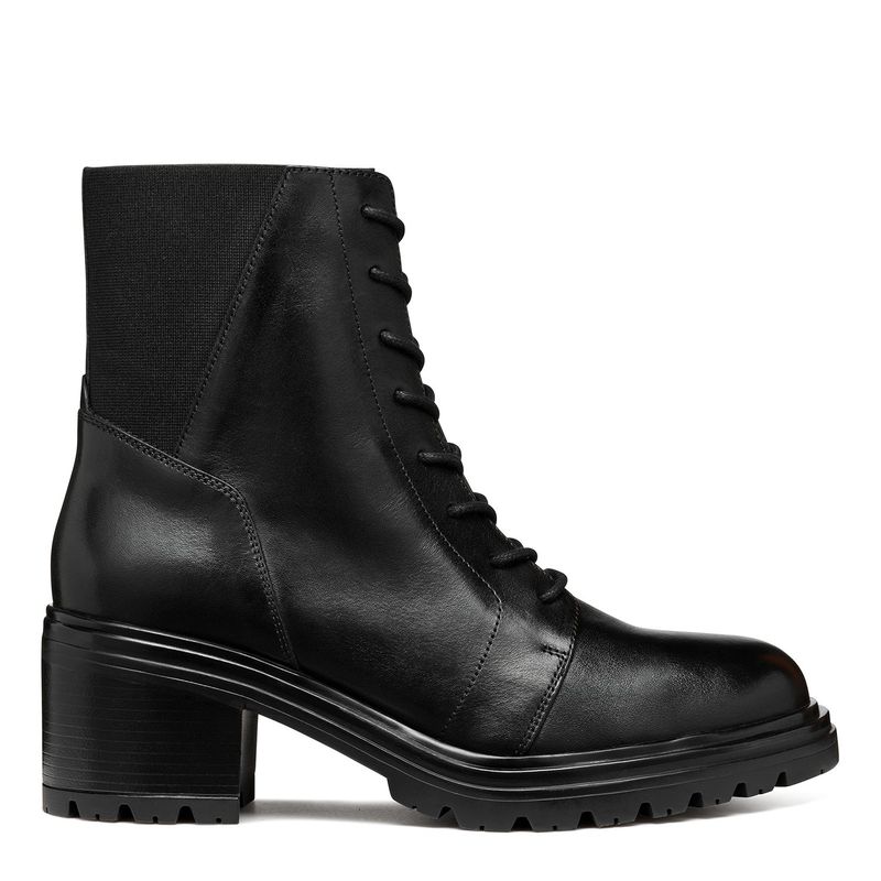 GEOX - Botín Mujer Cuero Negro Geox