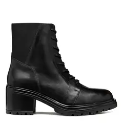 GEOX - Botín Mujer Cuero Negro