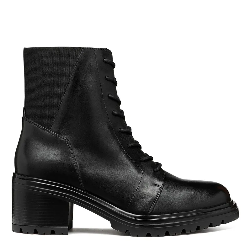 GEOX - Botín Mujer Cuero Negro Geox