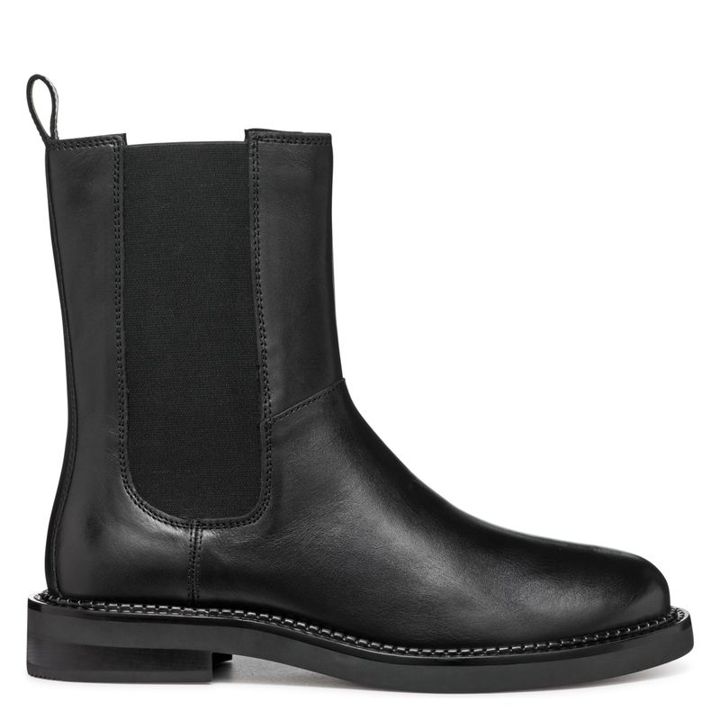 GEOX - Botín Mujer Cuero Negro Geox