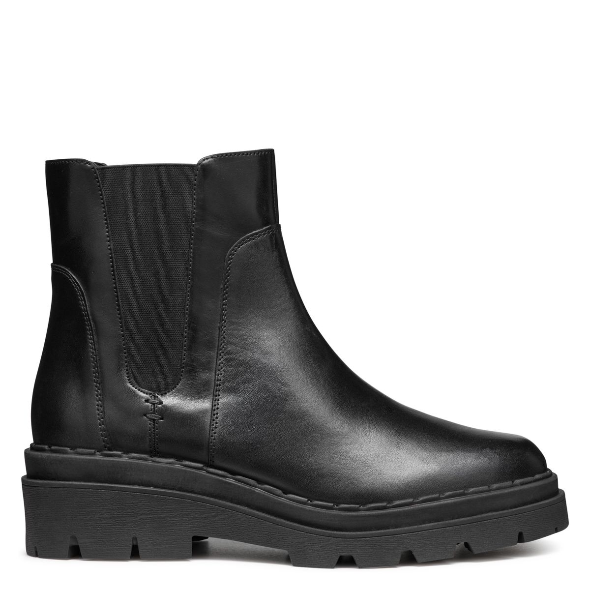 GEOX - Botín Mujer Cuero Negro Geox