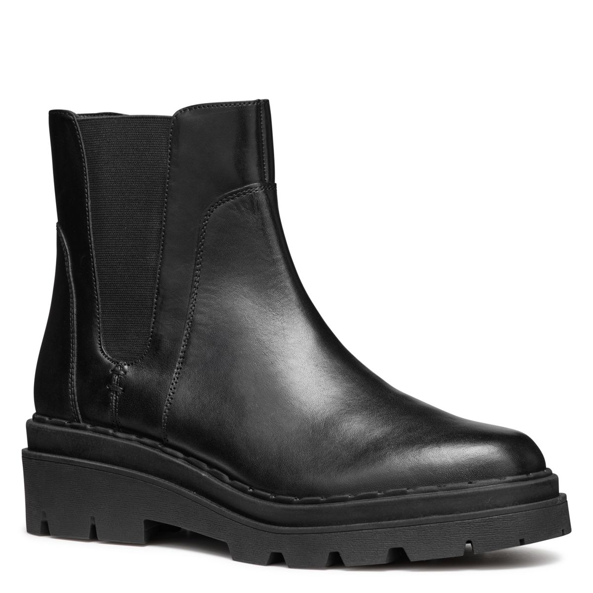 GEOX - Botín Mujer Cuero Negro Geox