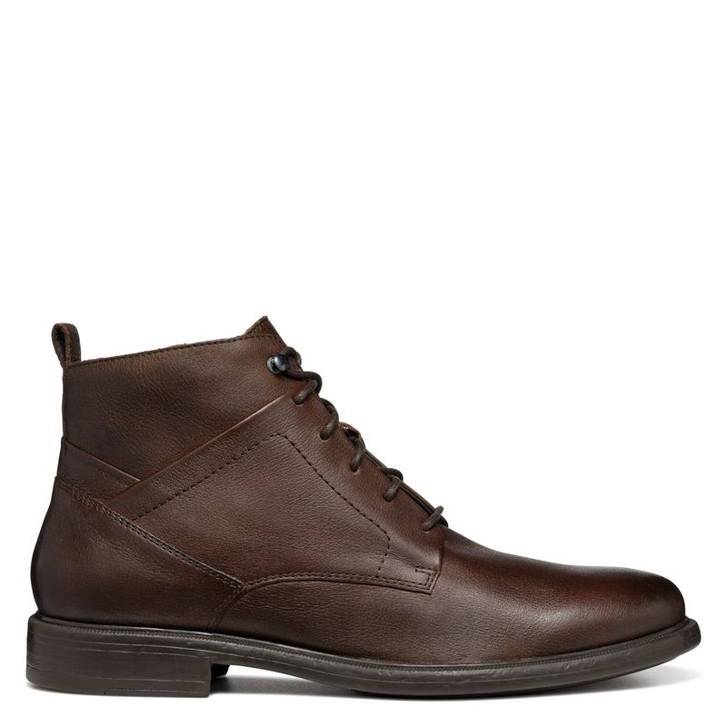 GEOX - Botas Hombre Cuero Café Geox