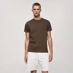 MANGO MAN - Polera Básica Algodón Comfort Strech Hombre