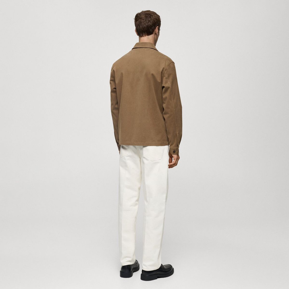 MANGO MAN - Chaqueta Camisera Bolsillos Hombre Mango Man