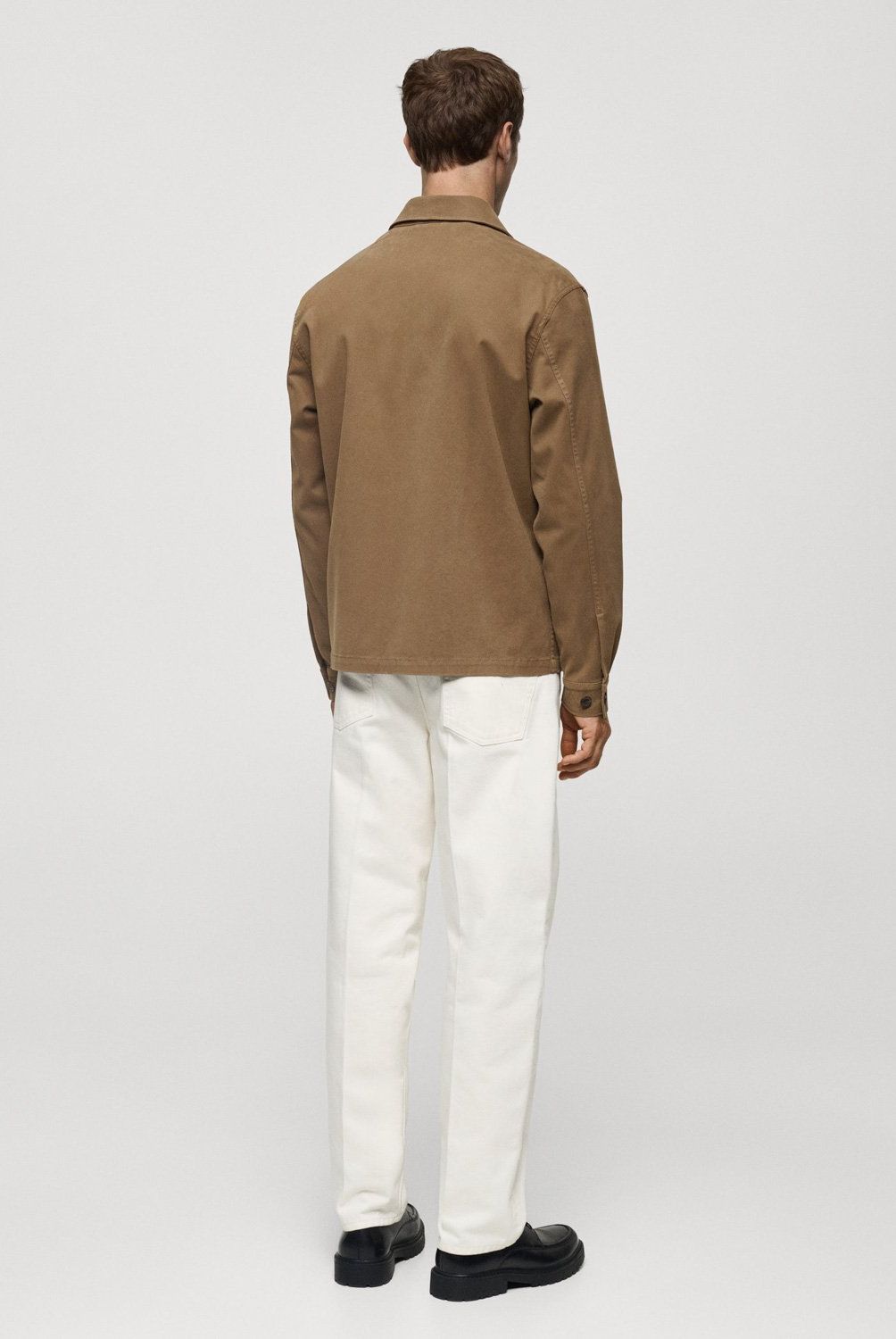 MANGO MAN - Chaqueta Camisera Bolsillos Hombre Mango Man