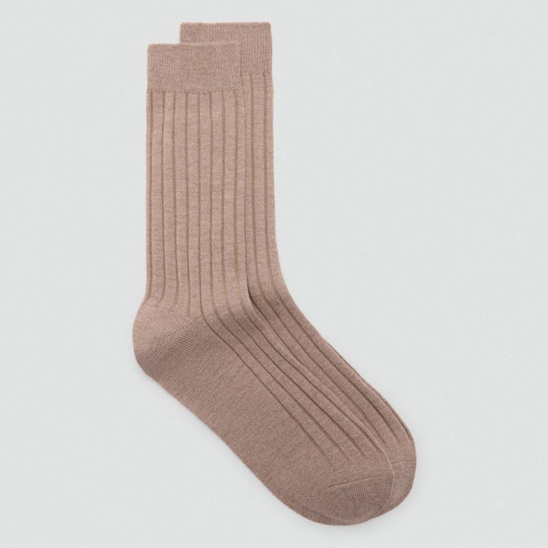 MANGO - Calcetines Canalé Mujer Mango