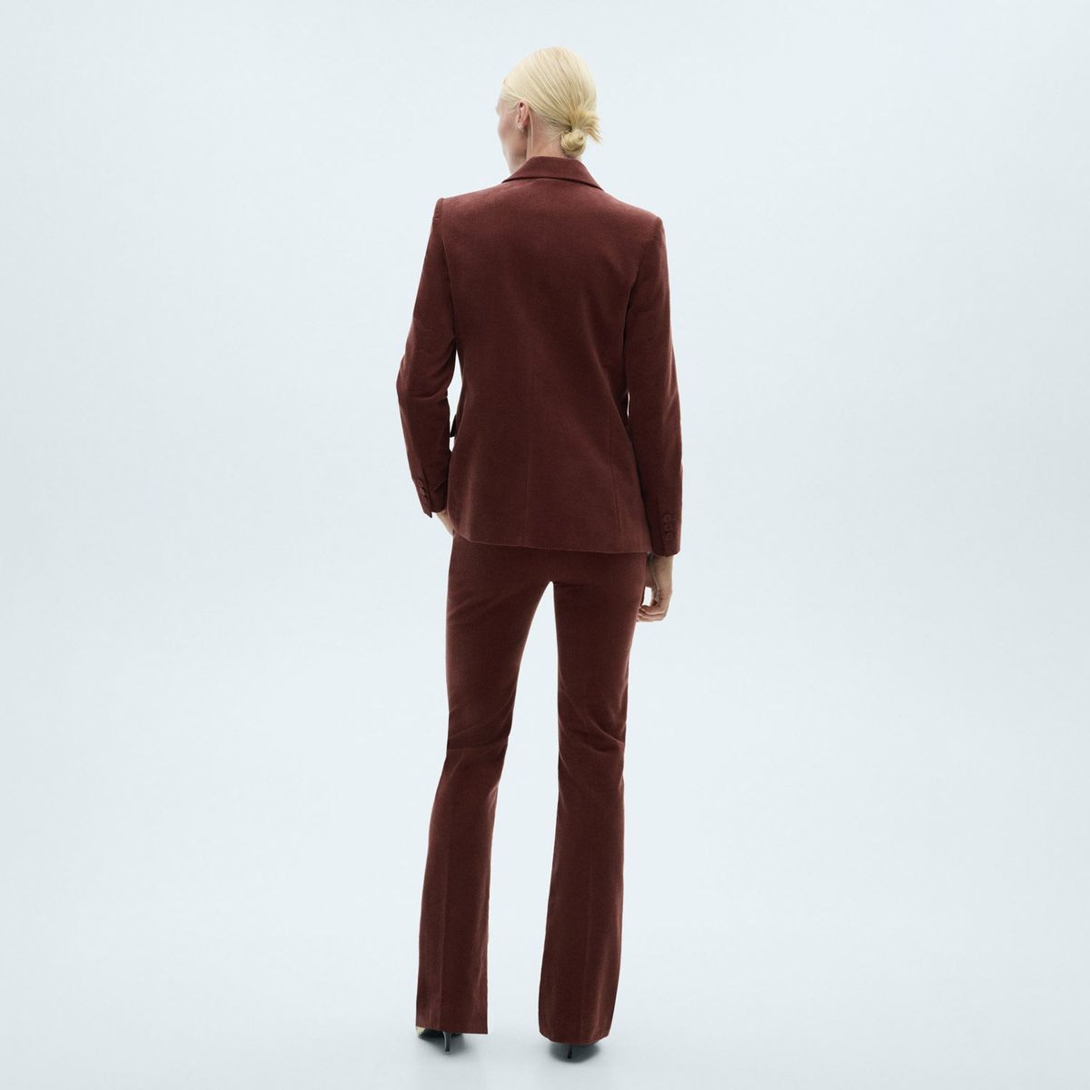 MANGO - Blazer Traje Terciopelo Mujer Mango