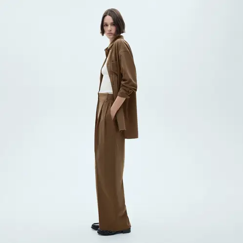 MANGO - Pantalón Raya Diplomática Mujer