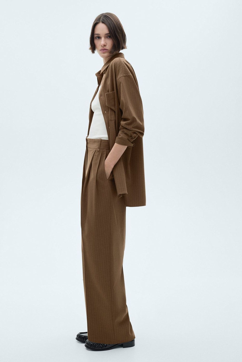 MANGO - Pantalón Raya Diplomática Mujer Mango