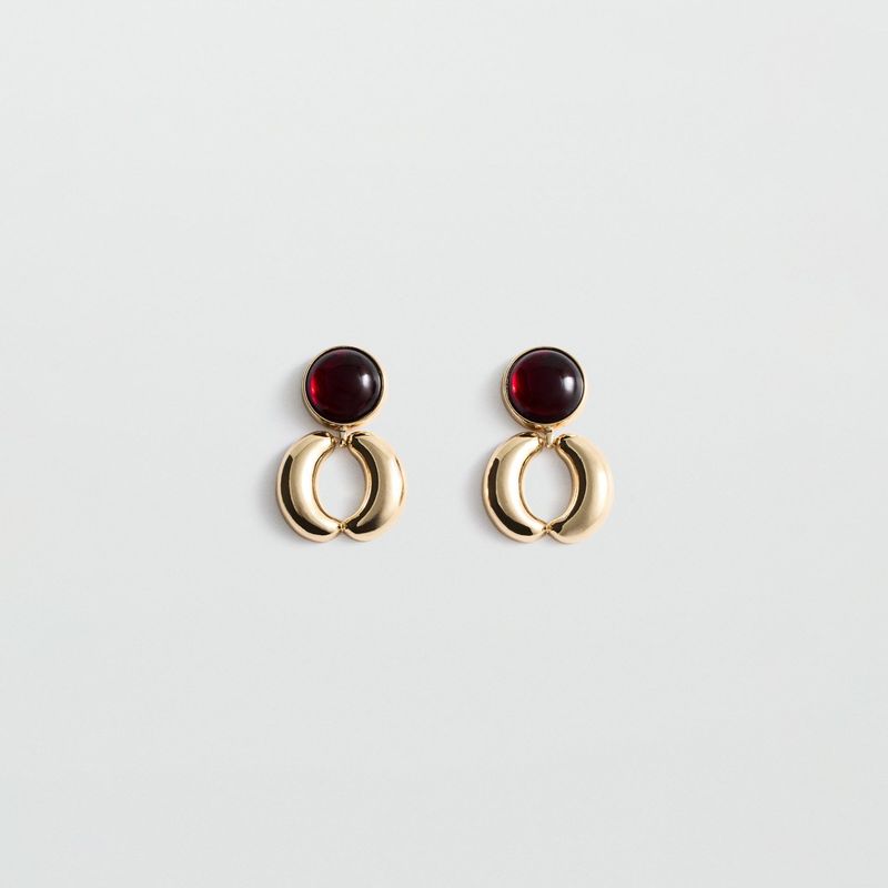 MANGO - Aros Abalorios Colgantes Mujer Mango