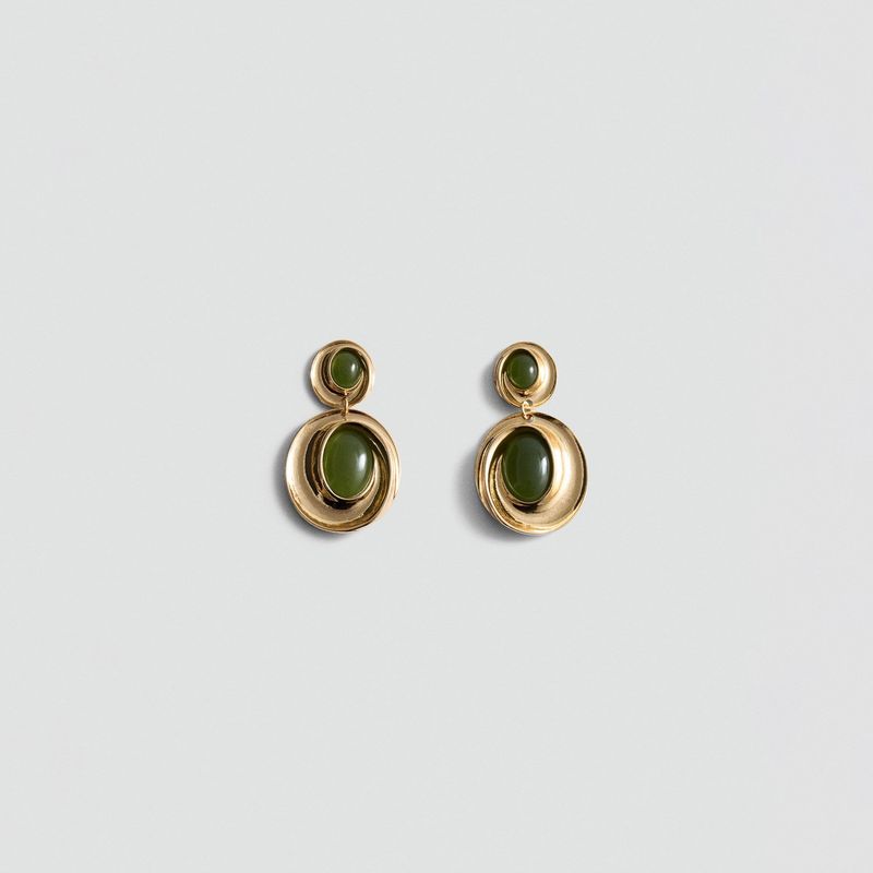 MANGO - Aros Abalorios Colgantes Mujer Mango