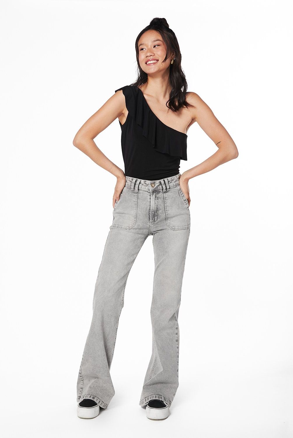 EFESIS - Jeans Flare Tiro Medio Mujer Efesis
