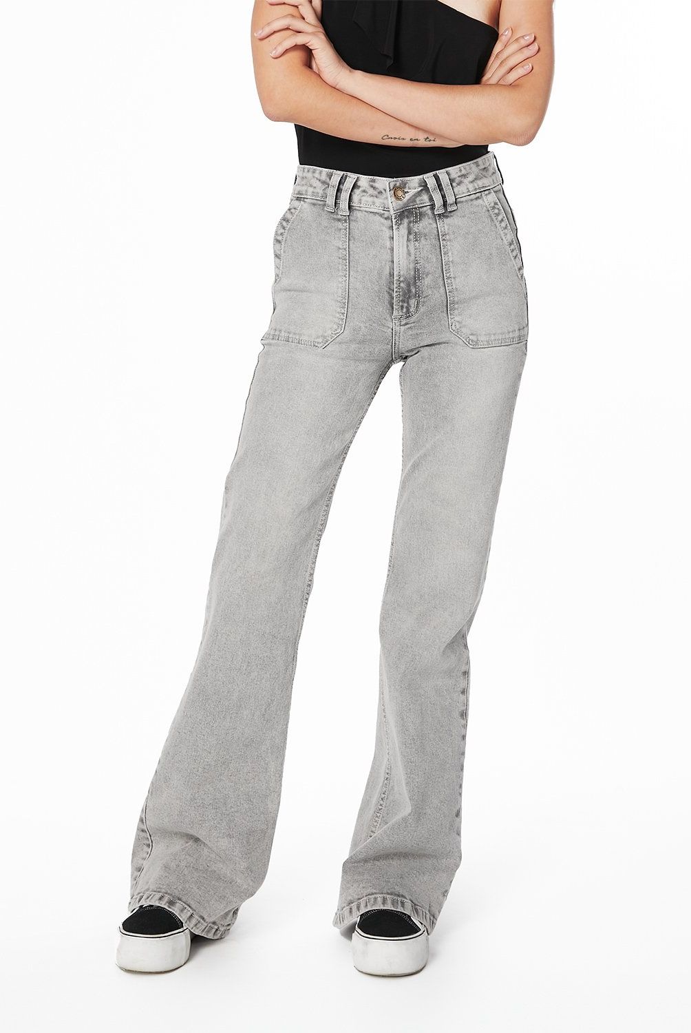 EFESIS - Jeans Flare Tiro Medio Mujer Efesis