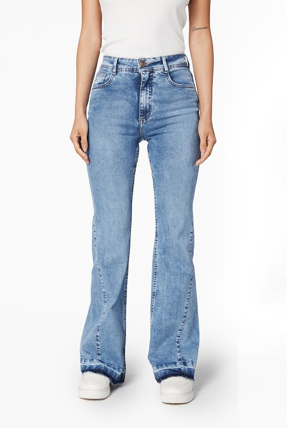 EFESIS - Jeans Flare Tiro Alto Mujer Efesis
