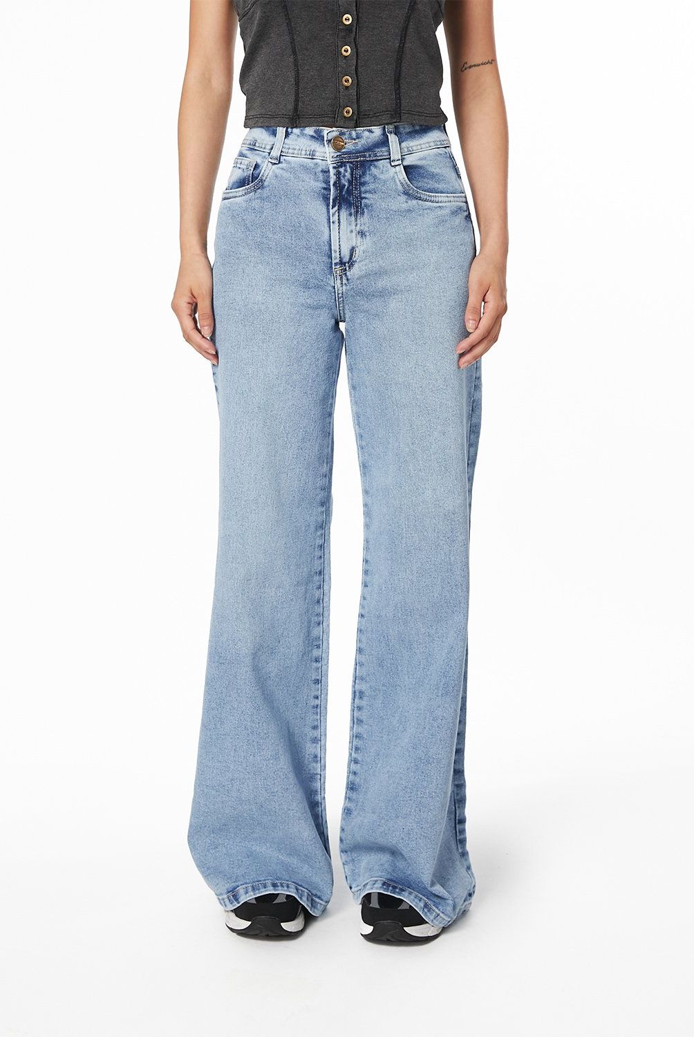 EFESIS - Jeans Palazzo Tiro Alto Mujer Efesis