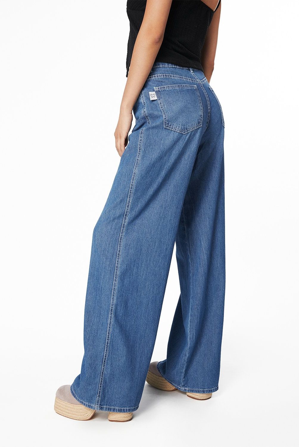 EFESIS - Jeans Palazzo Tiro Alto Mujer Efesis