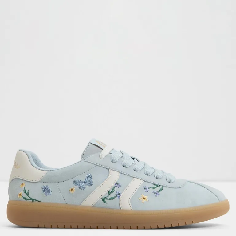 Chicsneaker Zapatilla Urbana Mujer Cuero Azul