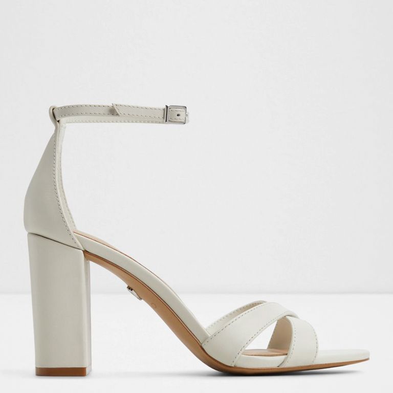 ALDO Melodie Sandalia Mujer Cuero Blanco