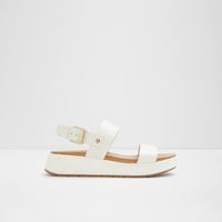 Sandalia Mujer Cuero Blanco