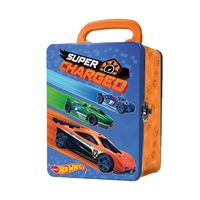 Caja Metálica Portautos Diseño D Hotwheels