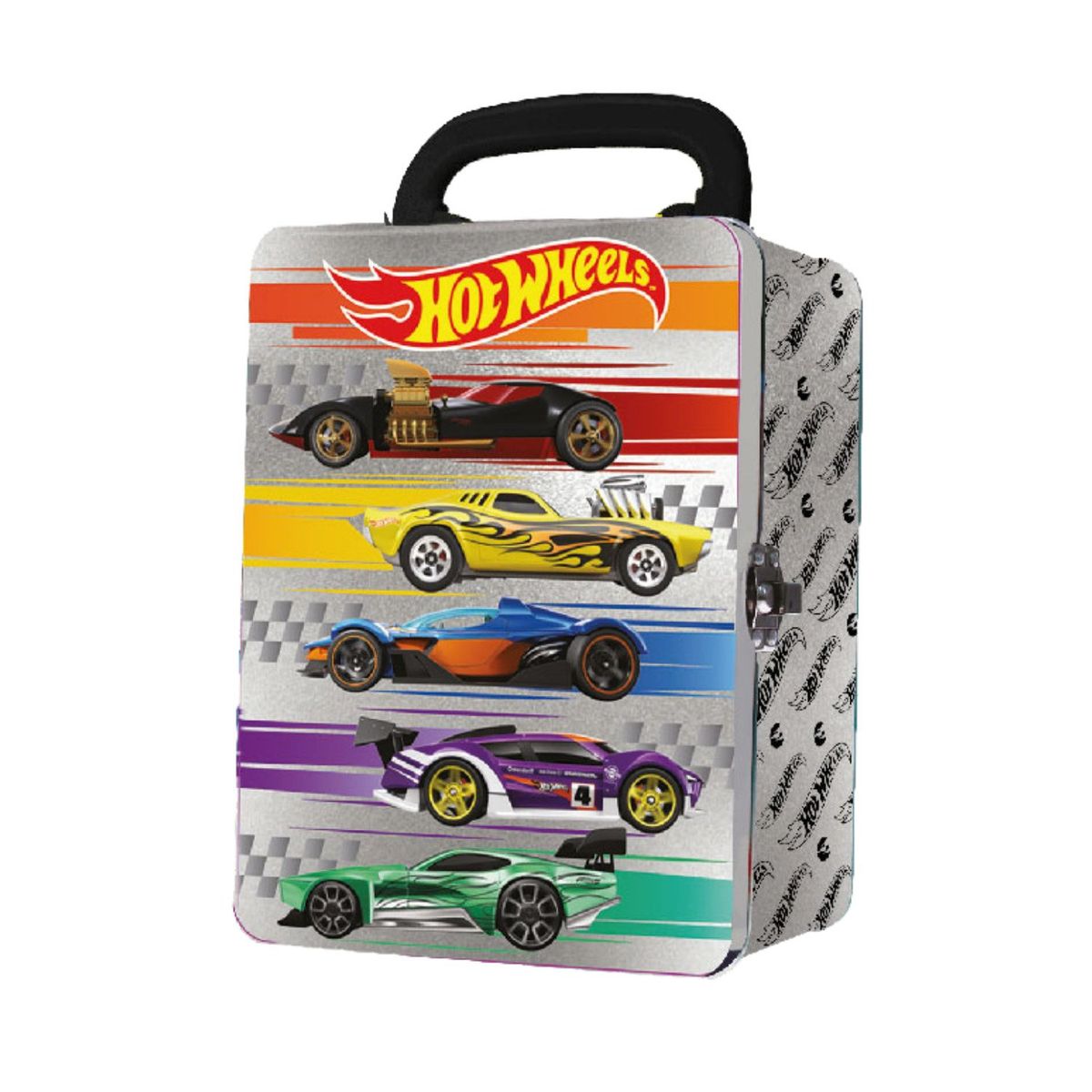 HOT WHEELS - Caja Metálica Portautos Diseño A Hotwheels