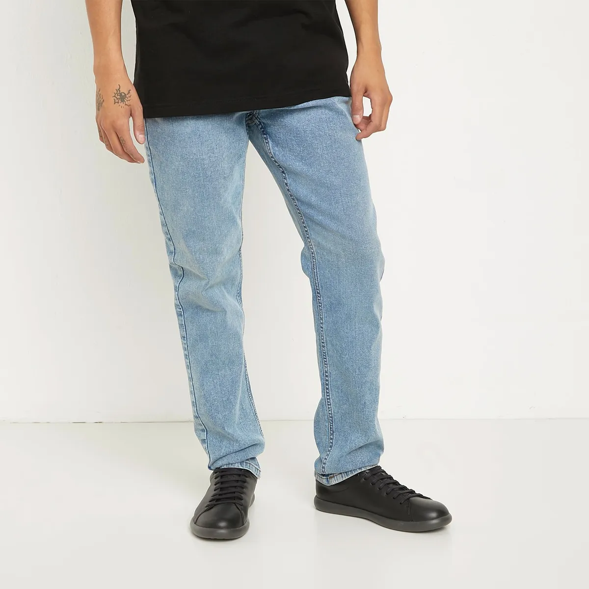 CAMPER - Zapato Hombre Pelotas Soller Negro Cuero Camper