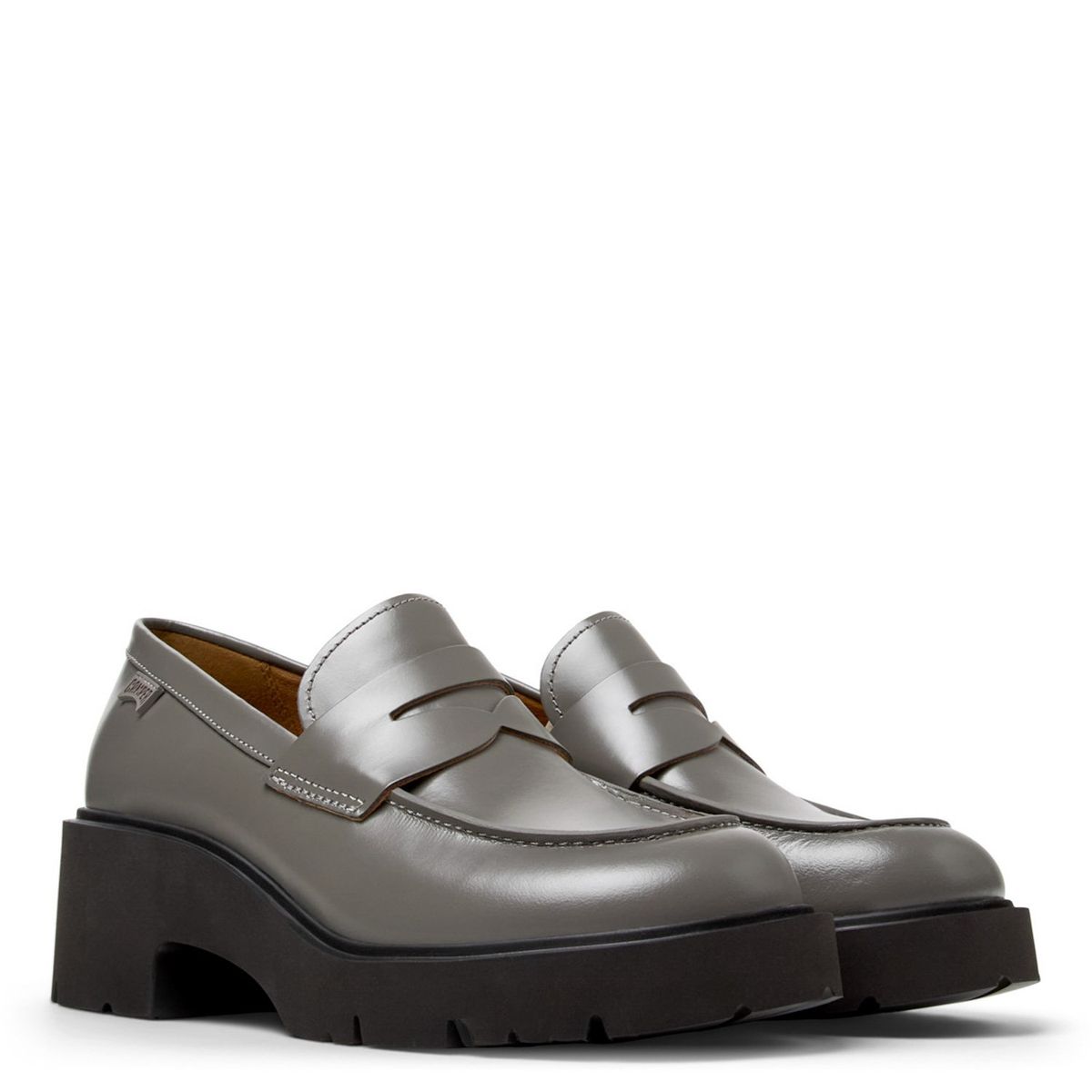 CAMPER - Zapato Casual Mujer Cuero Gris Camper
