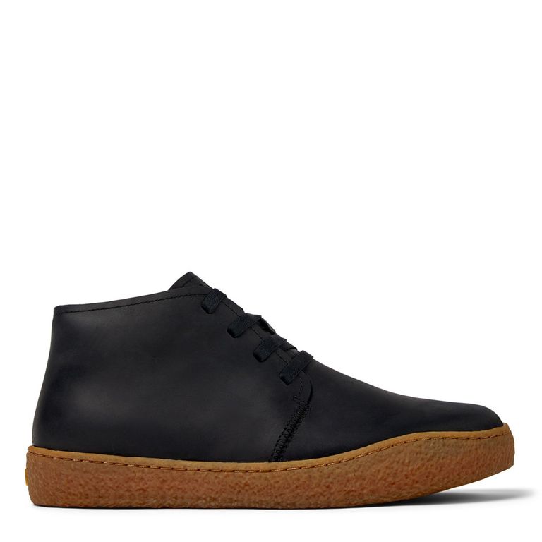 Bota Hombre Cuero Negro