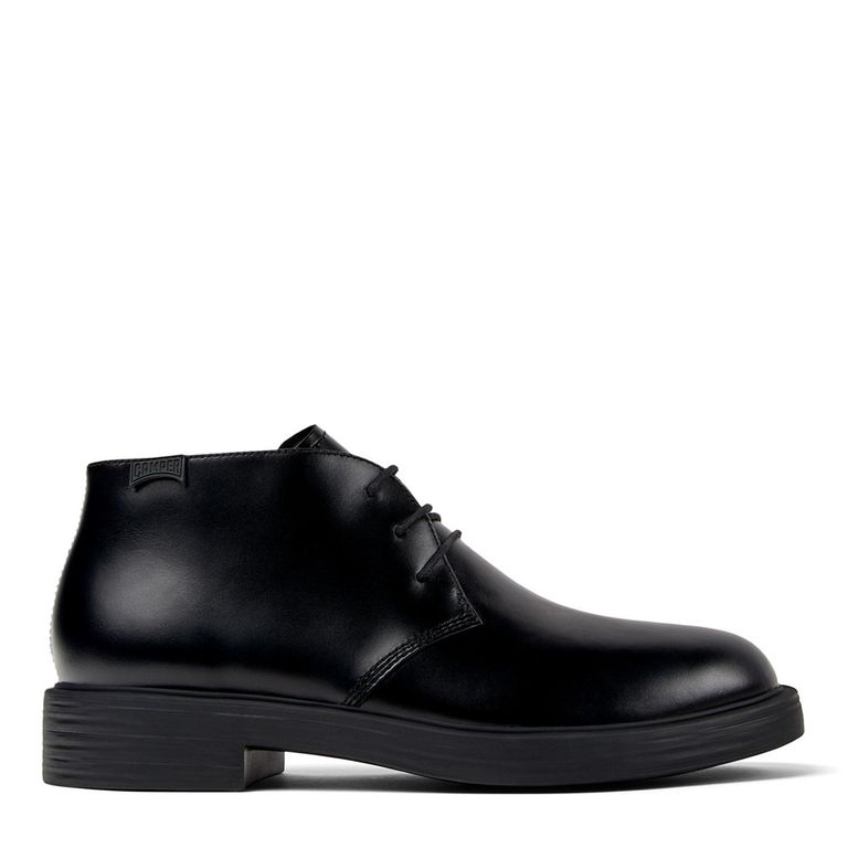 Bota Hombre Cuero Negro