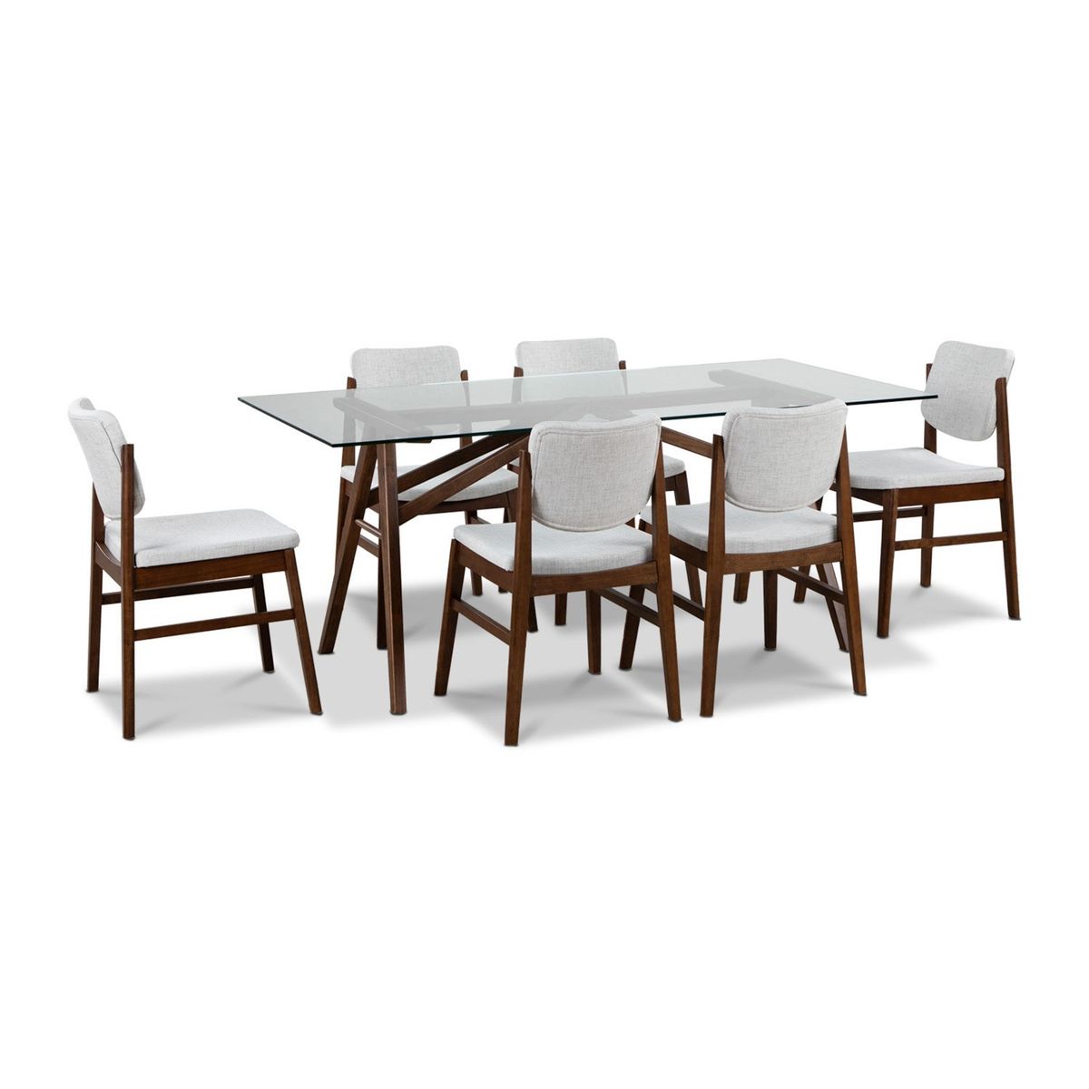 CIC - Juego De Comedor De Vidrio New York 6 Sillas Cic