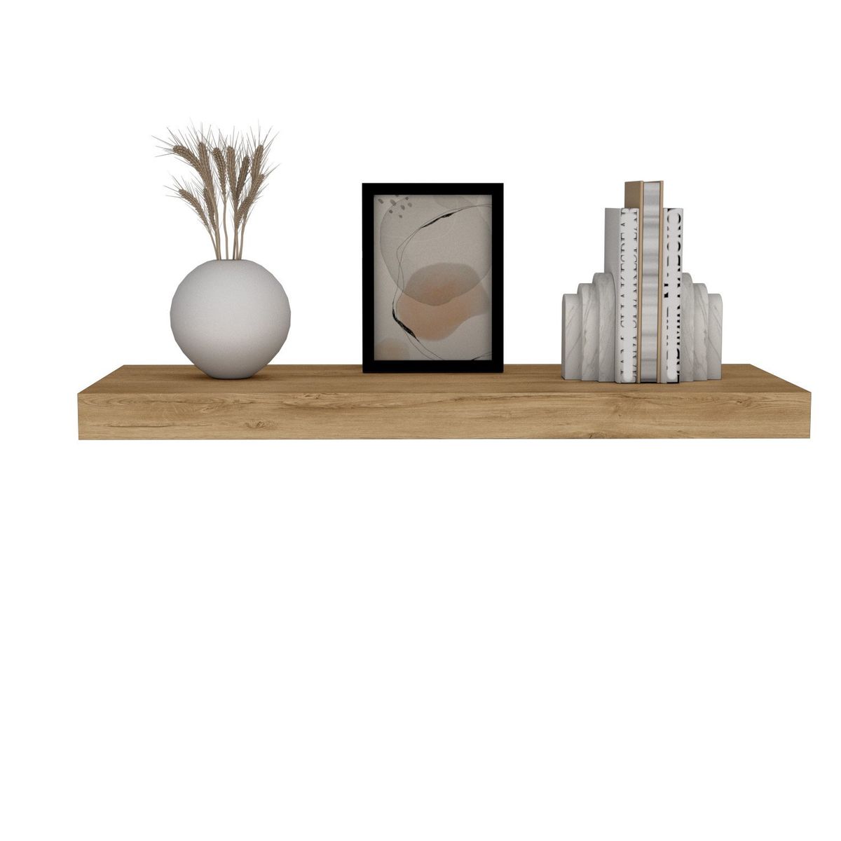 TUHOME - Repisa Flotante 80X25X3.8 Cm - Maca Tuhome