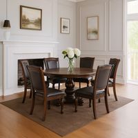 Juego De Comedor New King Redondo Mesa/6 Sillas