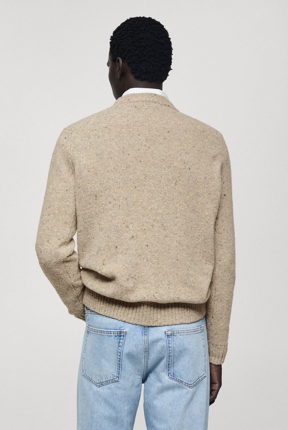 MANGO MAN - Sweater Punto Lana Jaspeada Hombre Mango Man