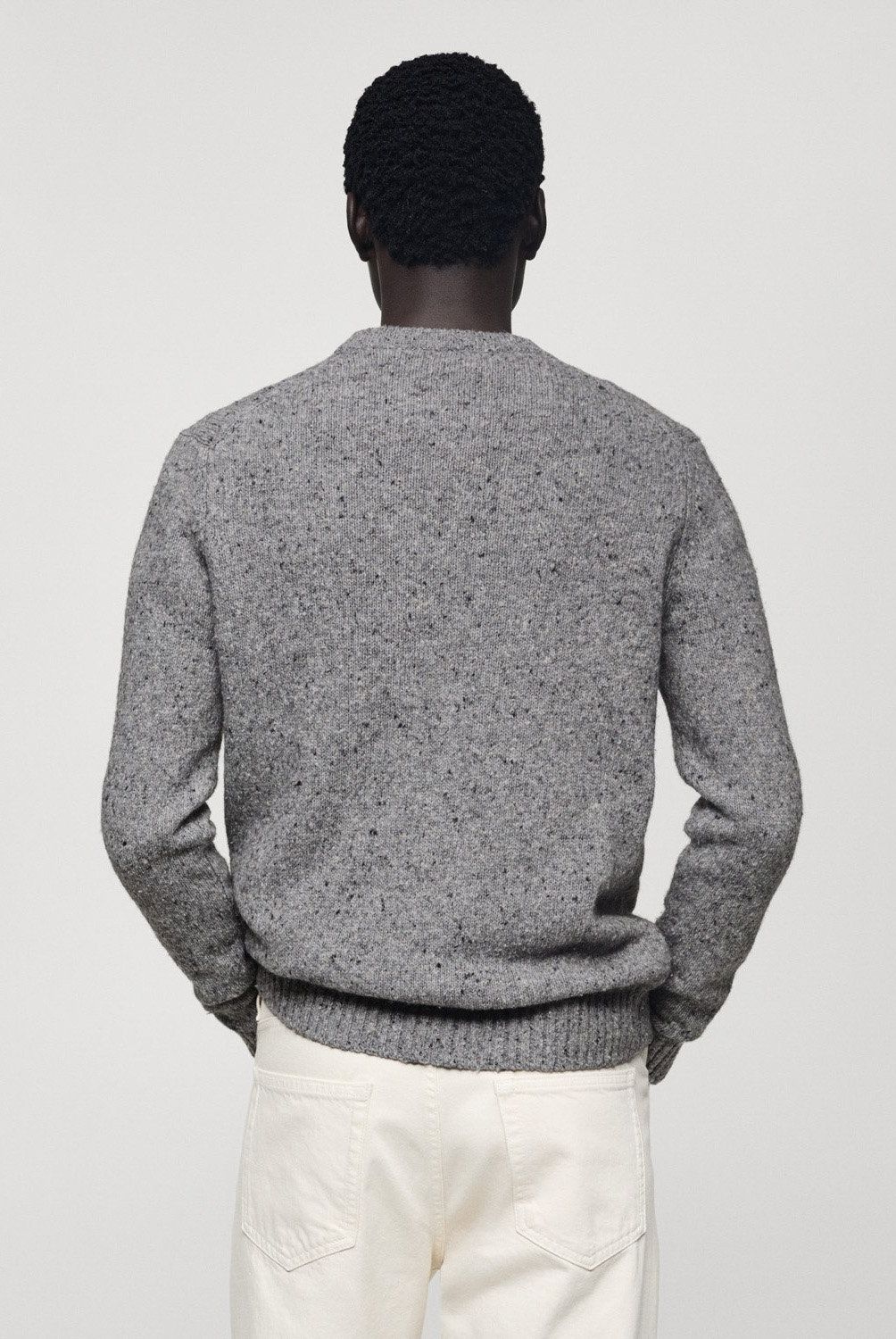MANGO MAN - Sweater Punto Lana Jaspeada Hombre Mango Man