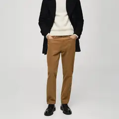 MANGO MAN - Pantalón Pana Regular Fit Hombre