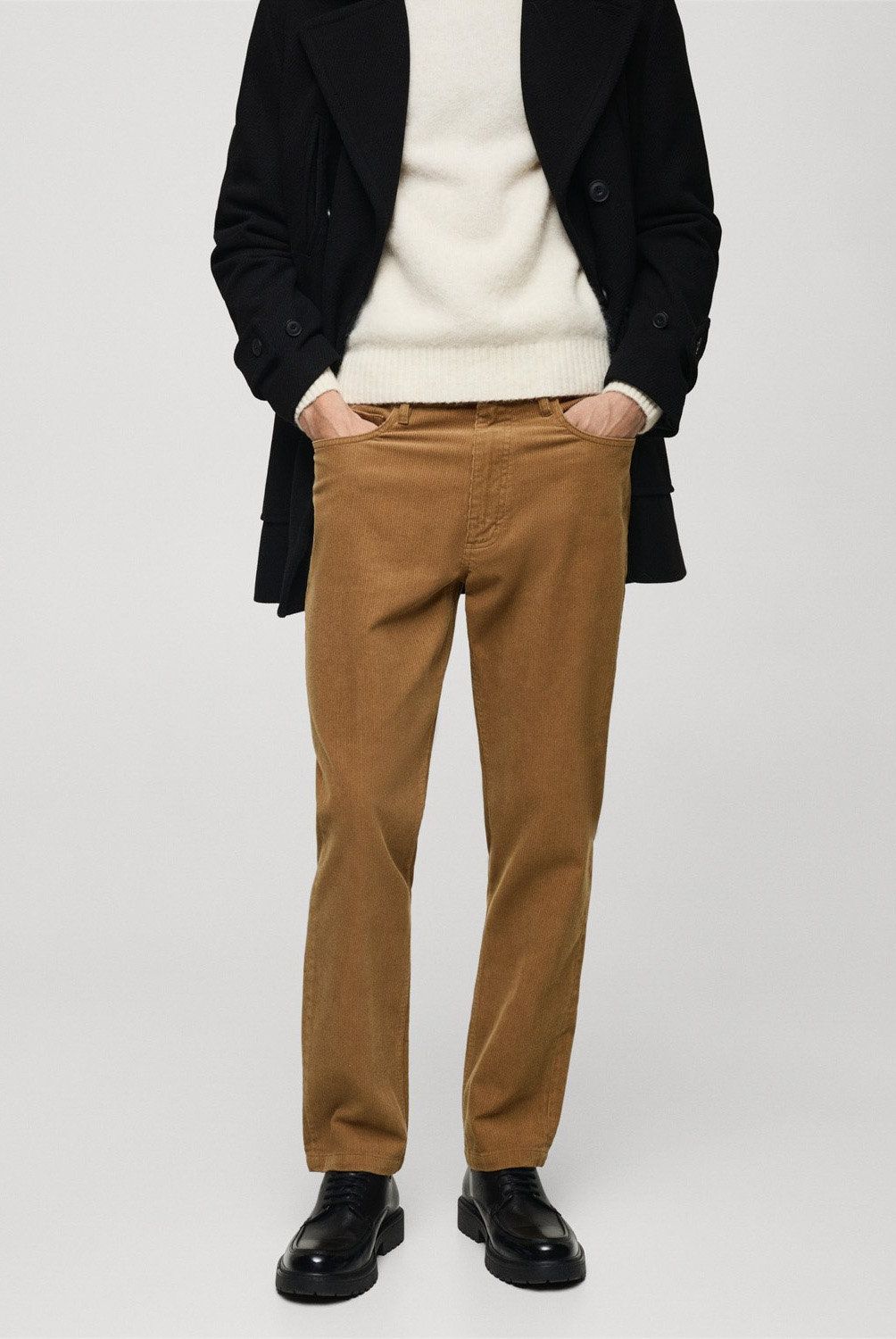 MANGO MAN - Pantalón Pana Regular Fit Hombre Mango Man