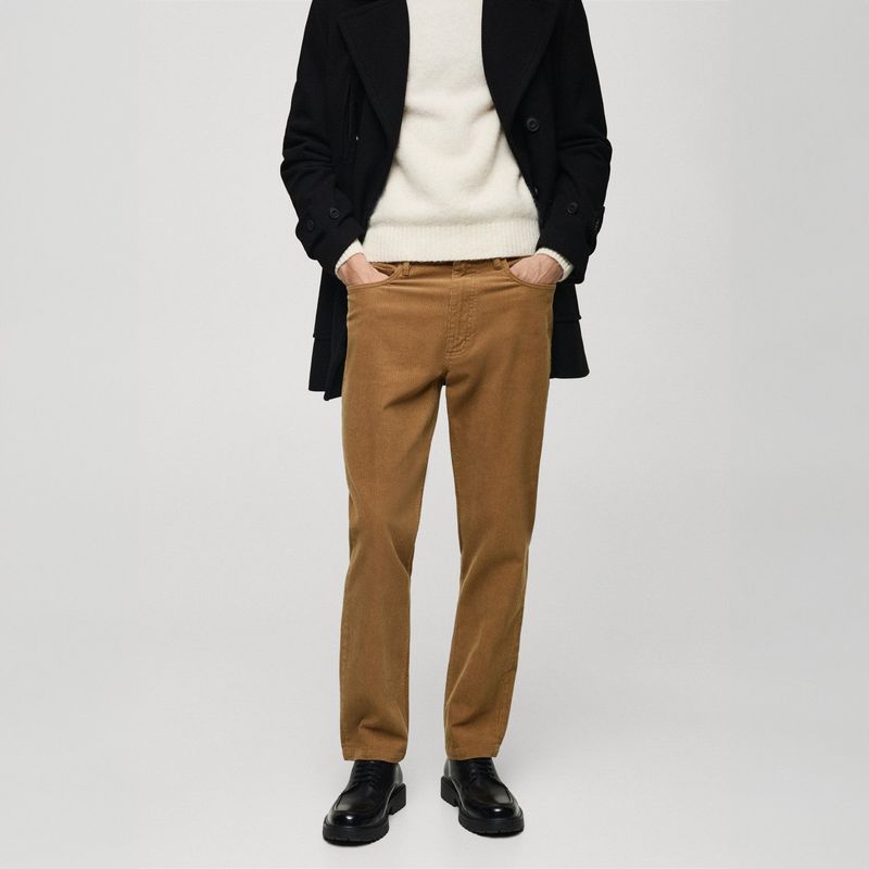 MANGO MAN - Pantalón Pana Regular Fit Hombre Mango Man