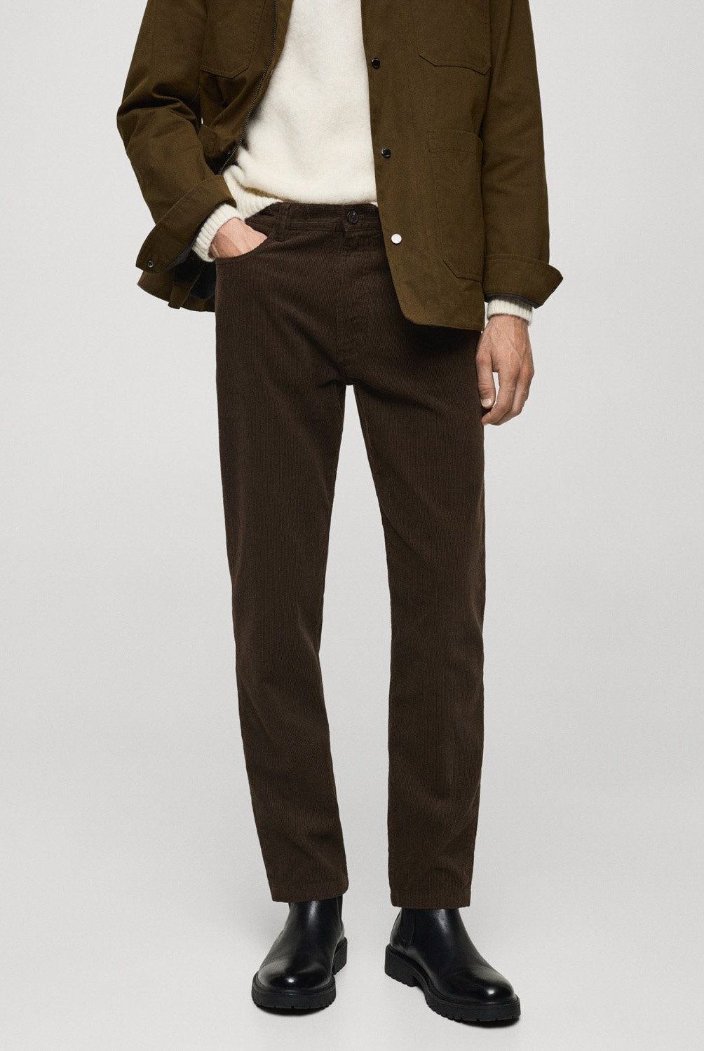 MANGO MAN - Pantalón Pana Regular Fit Hombre Mango Man