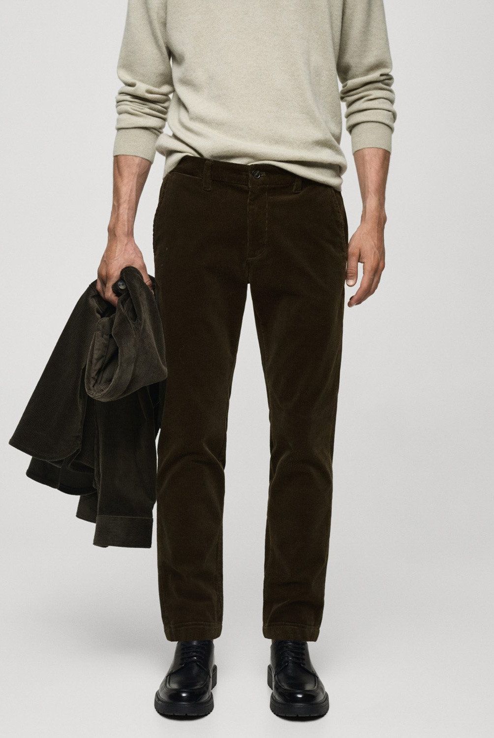 MANGO MAN - Pantalón Pana Slim Fit Hombre Mango Man