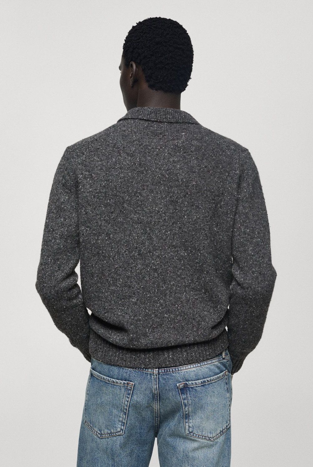 MANGO MAN - Sweater Punto Lana Jaspeada Hombre Mango Man