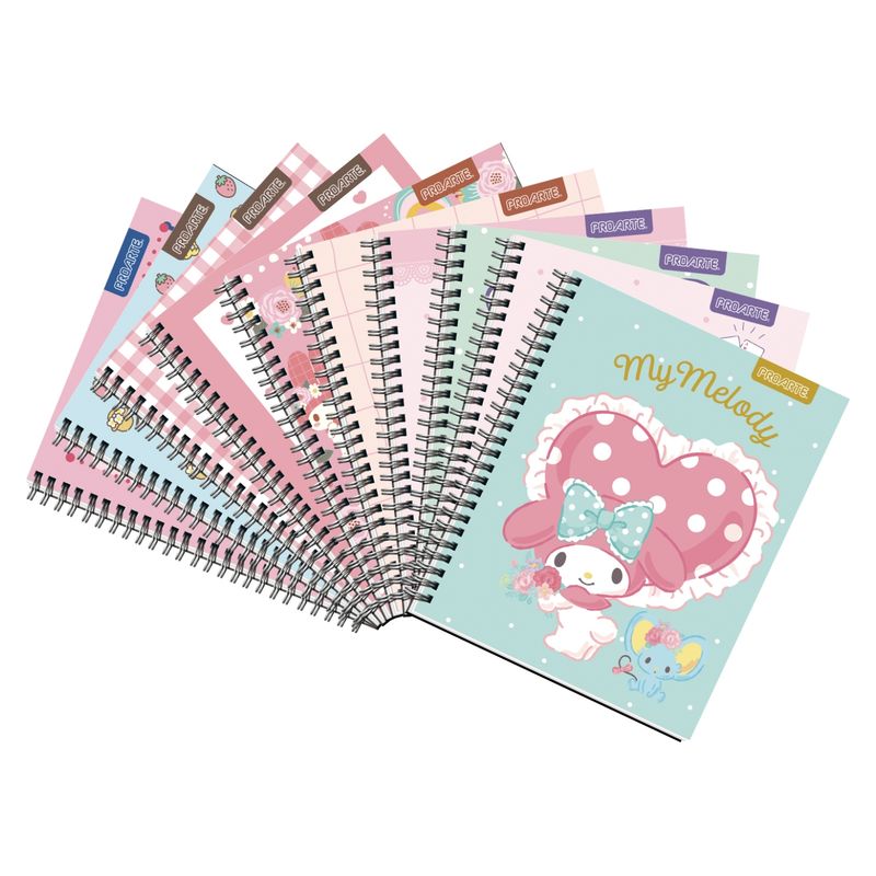 PROARTE - Pack 10 Cuadernos Universitario My Melody 100 Hojas 7 MM Proarte