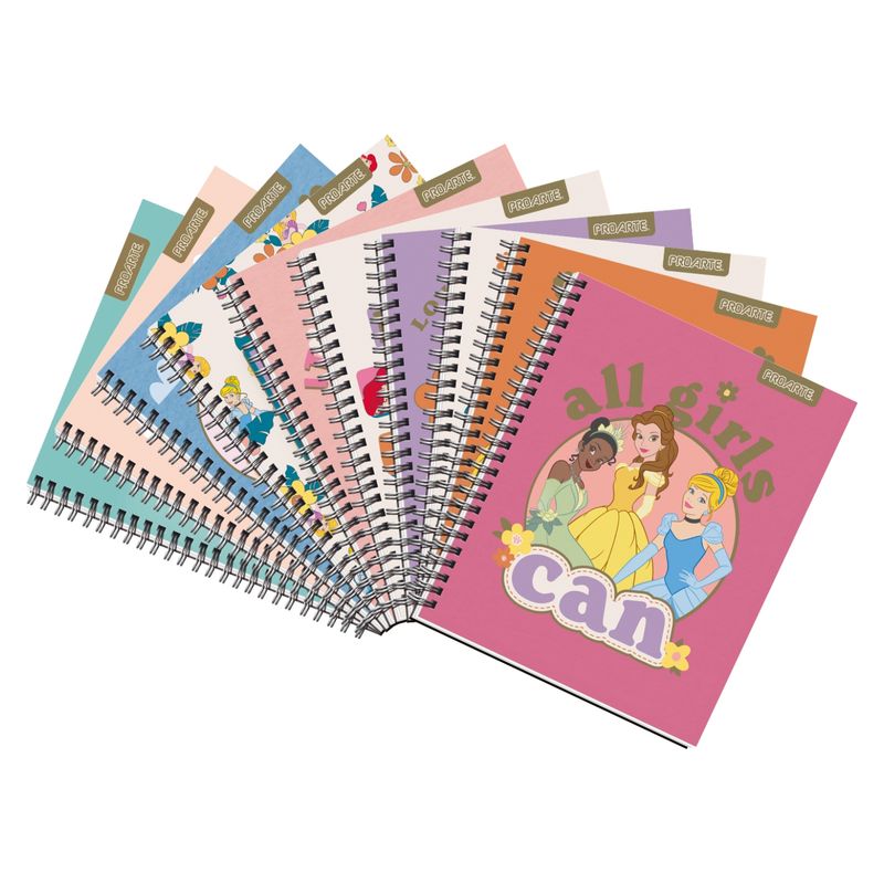 PROARTE - Pack 10 Cuadernos Universitarios Princesas 100 Hojas 7 MM Proarte