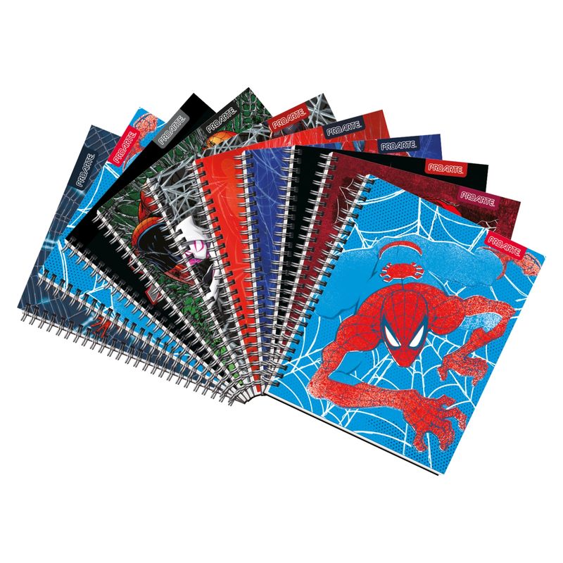 PROARTE - Pack 10 Cuadernos Universitarios Spiderman 100 Hojas 7 MM Proarte