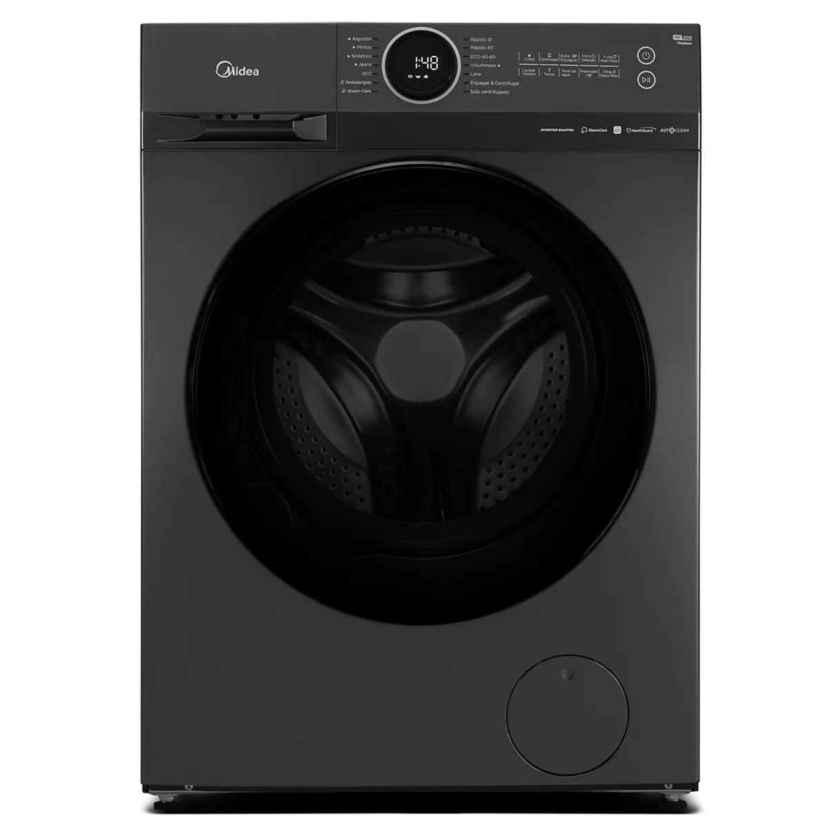 MIDEA - Lavadora Automática Frontal 15 Kg MF200W150B/T Midea