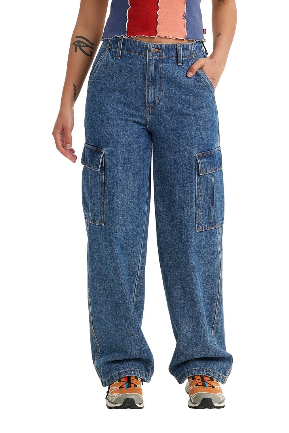 LEVIS - Jeans Cargo Tiro Medio Mujer Levis