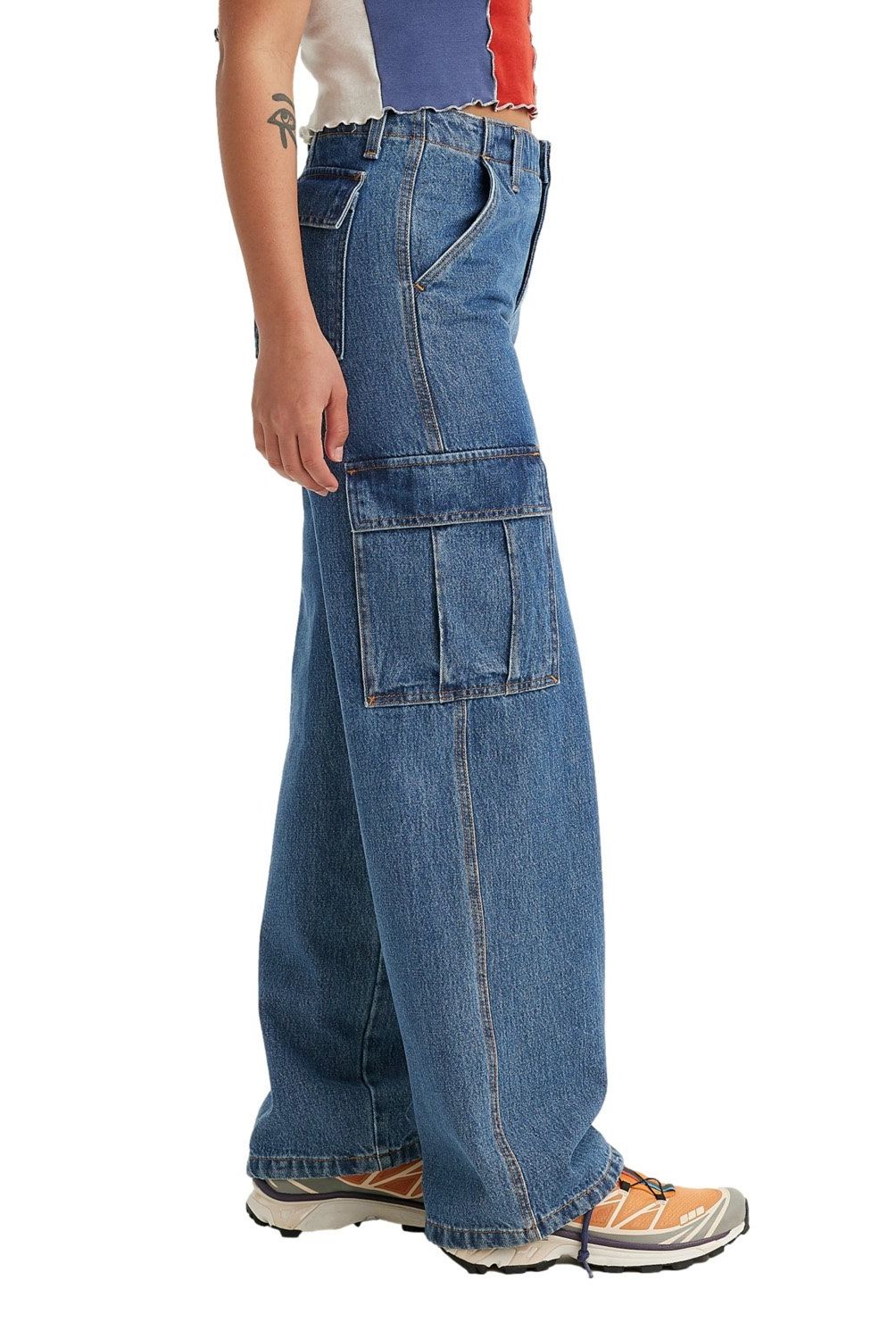 LEVIS - Jeans Cargo Tiro Medio Mujer Levis