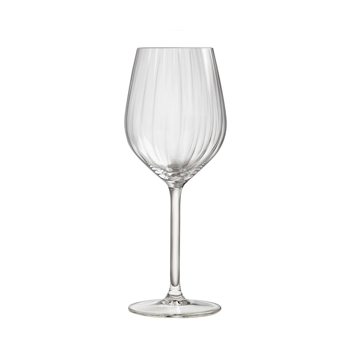 ROYAL - Set 4 Copas Vino Blanco Vidrio 380 Ml Plissé Royal