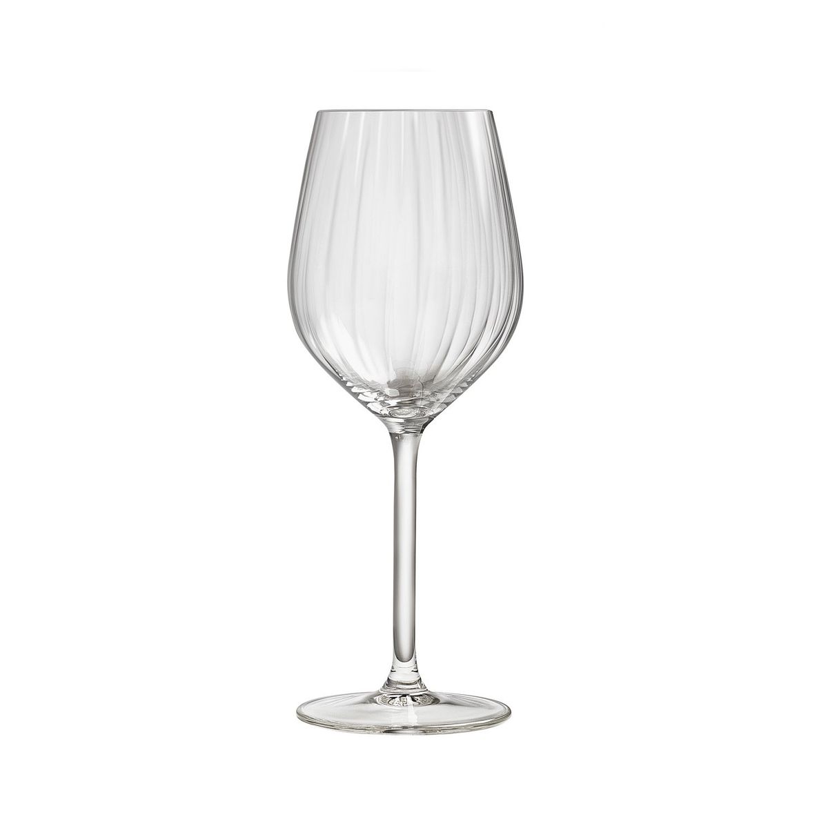 ROYAL - Set 4 Copas Vino Blanco Vidrio 380 Ml Plissé Royal